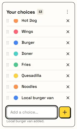 A local burger van added to the Late Night list
